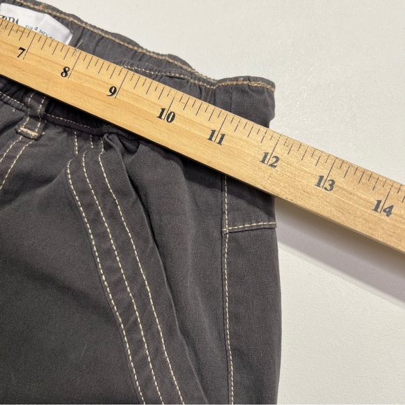 Zara Gray Wide Leg Cargo Pants - Picture 5 of 7